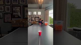 3 for 3 bottle flip ping pong trickshot! #trickshots #trickshot #shorts