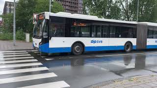 Bus 69 Garage West naar Station Sloterdijk om dienst te beginnenn