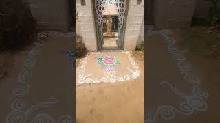 Rangoli making.