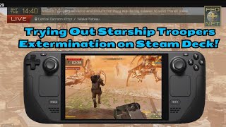 Trying Out Starship Troopers Extermination on Steam Deck!