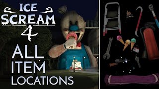 Ice Scream 4 v.1.0 All Item Locations