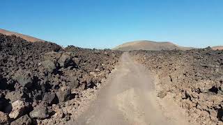 Malpais del Volcan Corona (Lanzarote, España)