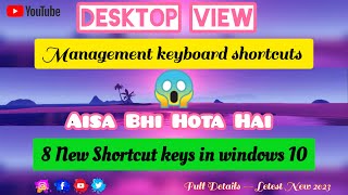 make a windows 😱 desktop view shortcut || Desktop icon View control keyboard shortcut #youtube