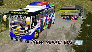 New nepali bus in bus simulator indonesia