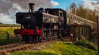 GWR 0-6-0 Pannier Tank Loco No 1638 on the Kent and East Sussex Railway in Tenterden Kent