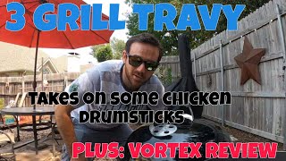 Grilling Chicken Drumsticks On Weber Kettle | Vortex IN(DIRECT) Accessory Review