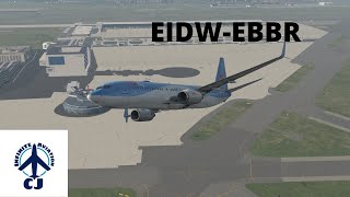 X-Plane 11 - Boeing 737-800NG - Dublin to Brussels - VATSIM