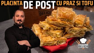 Delicii de post: Placinta cu praz și branza tofu! 🌱😋