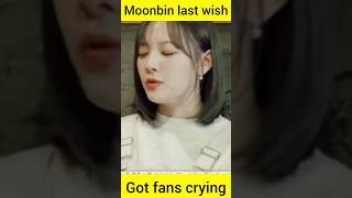 Moonbin last wish got fans crying 😢 #shorts #astro #moonbin #moonsua #sinb #moonbindeath #viviz