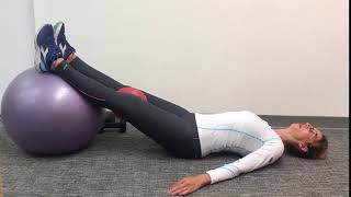 Glute strengthening on the ball.