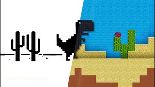 I turned Minecraft into the Google Dinosaur Game