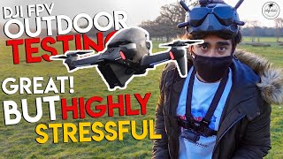 DJI FPV COMBO | GOPRO 4K Camera Comparison  | First Outdoor Flight and Test!