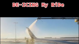 DE-ICING PASSENGER AIRPLANE #edmonton