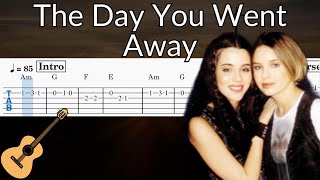 The Day You Went Away - Guitar Solo Tab Easy