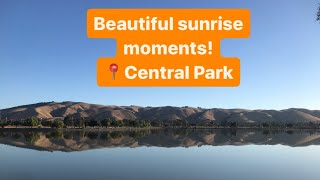 Beautiful sunrise moments from Central Park, Bay Area ! #california #travelvlog #bayarea #lake