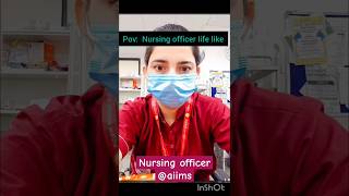 Nursing officer life#aiims#norcet#funny#nursingofficer#shorts#viral#trending#study#motivation#yt