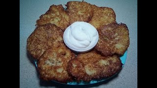 Драники , деруны, картофельные оладьи  //  Draniki, potato pancakes