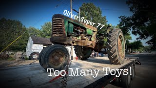 Impulse Buy of the Century! Rough Antique Oliver Super 77 Tractor