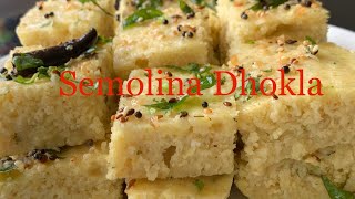 Gujarati Rava Dhokla Delicious Recipe/How To Make Sooji Dhokla/Semolina Snacks Recipe/Satvik Food