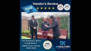 112 Newbury Blvd Craigieburn SOLD Vendor's Review