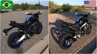 YAMAHA MT09 SP SOUND COMPARISON - AKRAPOVIC VS OEM (IDLING, REV BOMBS AND FLYBY)