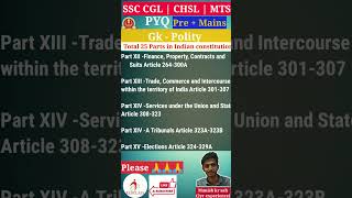 Indian constitution Part 12 to 15 भारतीय संविधान भाग  Polity  CGL CHSL CPO UPSC UPPCS by #Manish sir