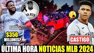 $350 MILLONES a VLADDY JR? MUERE DOMINICANO en ACCIDENTE! SOTO es CASTIGADO! ULTIMOS CAMBIOS MLB!