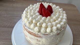 Dessert facile 🤪Naked cake à la 🍓 fraise💥