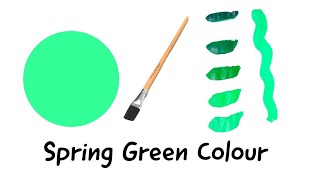 Spring Green Colour | How To Make Spring Green Colour | Colour Mixing