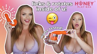 Licking and Rotating Pleasure Toy from Honey Play Box! Badd Angel Adult Toy Review and Unboxing