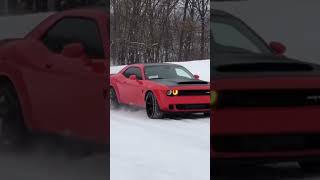 Dodge Challenger Demon Snow Burnout #viral