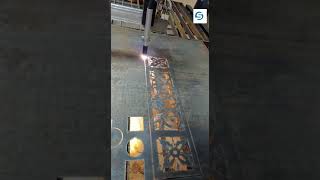 100A portable cnc plasma cutting machine for making iron door.