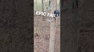 Redneck tree trimming 🤣 #huntingfails #subscribe #ouch #bigbuckhunting #redneck #rednecknation