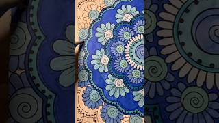 PART 13 blue flower mandala #fyp  #art #shorts #viral