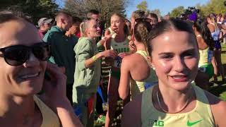 Silan Ayyildiz and Maddie Elmore Claim 1st and 2nd For Oregon at Big Ten XC Champs [Interview]