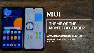 MIui 12 best theme of the month December / Amazing app gallery / Minimal home screen / hindi