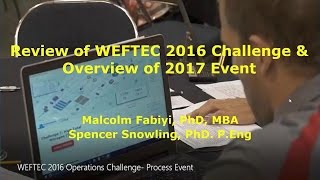 WEF Operations Challenge 2016 Overview / 2017 Briefing