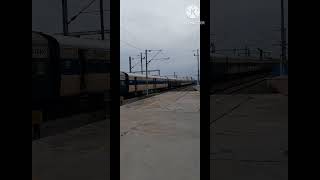 Train Running Slowly With Different Sound #trainrunningslowlyqirhdifferentsound##4000subscribers#