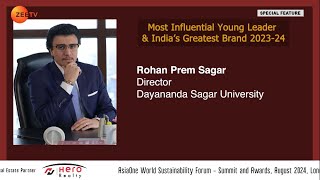 Dayananda Sagar University, featured on ZEE TV MENA - Greatest Brands & Leaders 2023-24