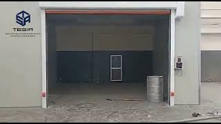 Good quality PVC Fast Garage Door, widely used in factories, departement stores, warehouses, etc.