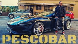 PESCOBAR and his Ferrari Roma