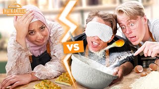 BLINDFOLDED BAKNING! | Focaccia-stafett med Manfred och Kristian