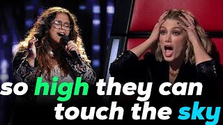 BEST HIGH NOTES ON THE VOICE EVER | BEST AUDITIONS