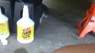 Corvette differential fluid/gear oil change