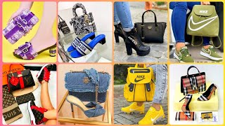 Zapatos y bolsos de diseñador para mujer muy bonitos.