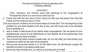 2 Thessalonians Chapter 1