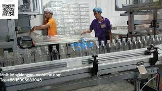 #packingmachine Fully automatic plastic empty pet bottle bagging packaging line machine