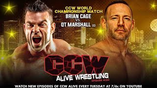 CCW Alive Wrestling: Episode 1.194 " QT v. Cage" feat. Brian Cage, QT Marshall, CCW Anniversary 20.