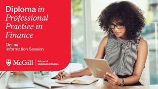 McGill's Diploma in Professional Practice in Finance: Information Session