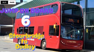 🚌🏞️ Route 6 from Stourbridge to Dudley | Scenic Midlands Bus Tour 🚍